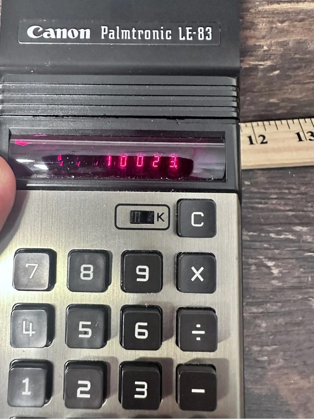 Canon Palmtronic LE-83 Black and Silver Portable Calculator